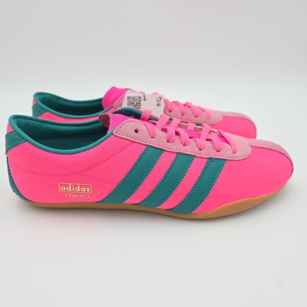 NWT Womens ADIDAS TOKYO 'Lucid Pink Power Green Gold Metalic' IH3998 Size 7